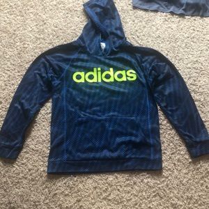 Black and blue Adidas sweatshirt